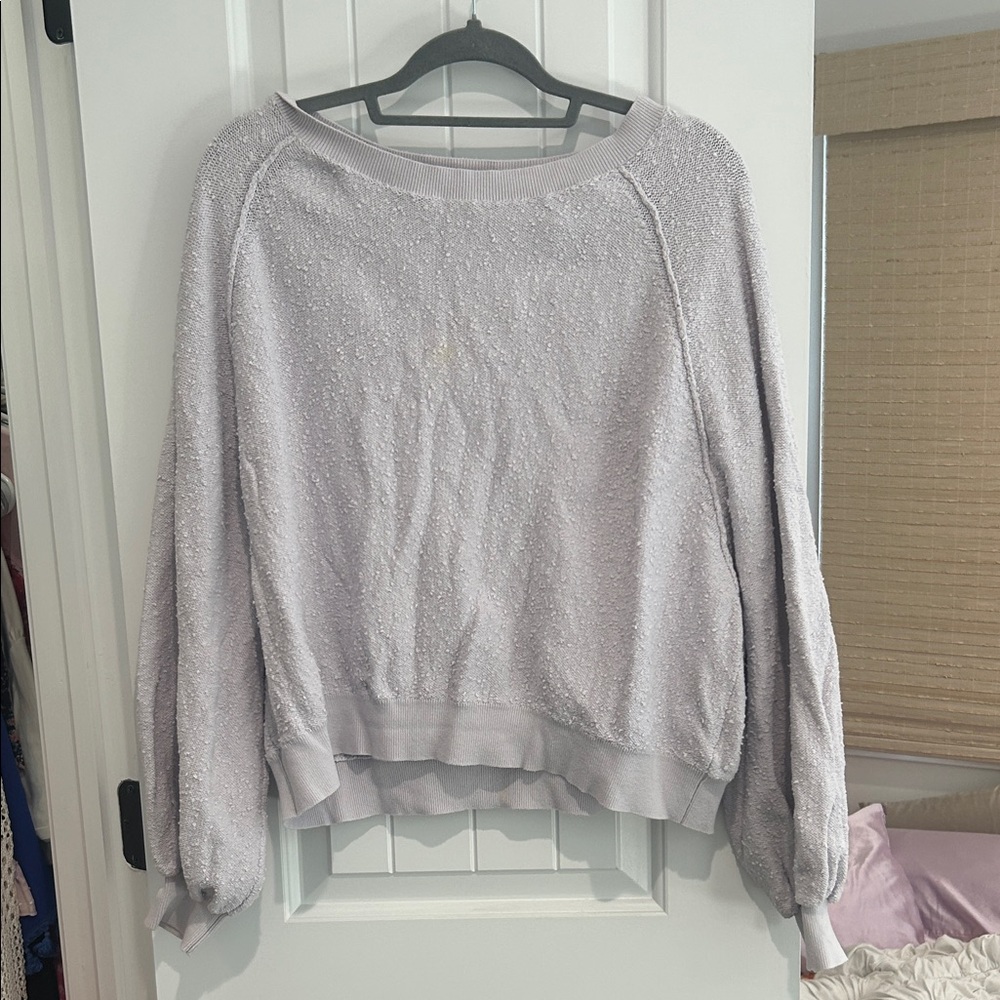Women's Light Purple Textured Sweater